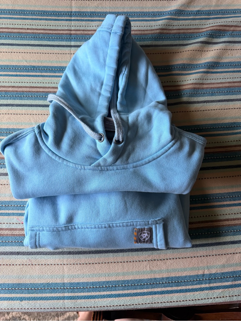 Ariat Light Blue Hooded Sweatshirt